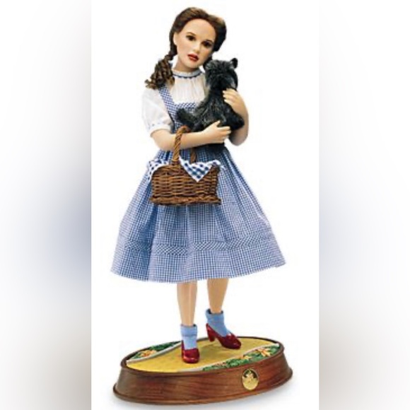 WIZARD OF OZ DOROTHY MUSICAL DOLL FRANKLIN MINT ORIGINAL BOX & MUSIC BOX - Picture 1 of 11